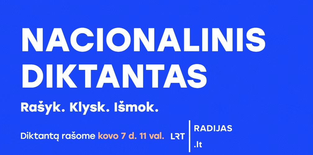 Nacionalinio diktanto rašymas gimnazijoje