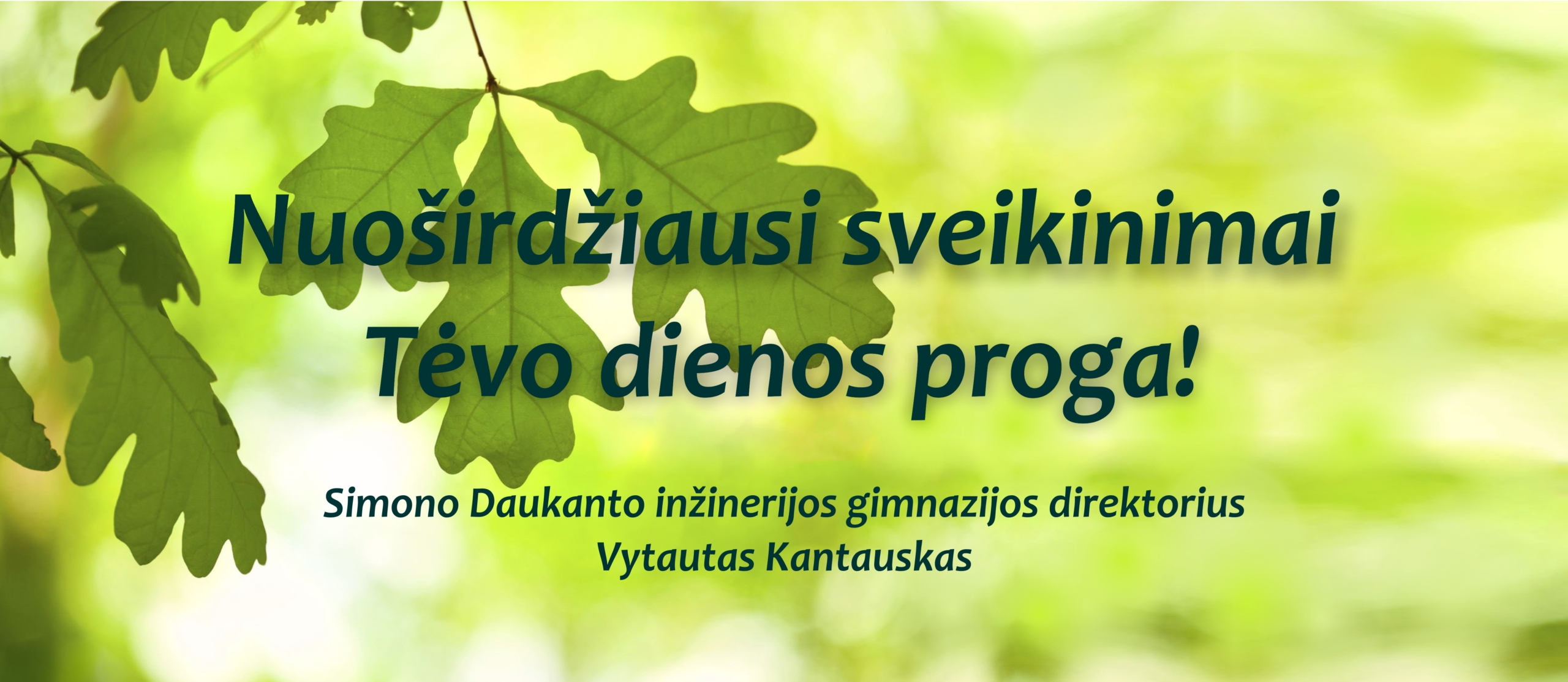 Sveikinimai!
