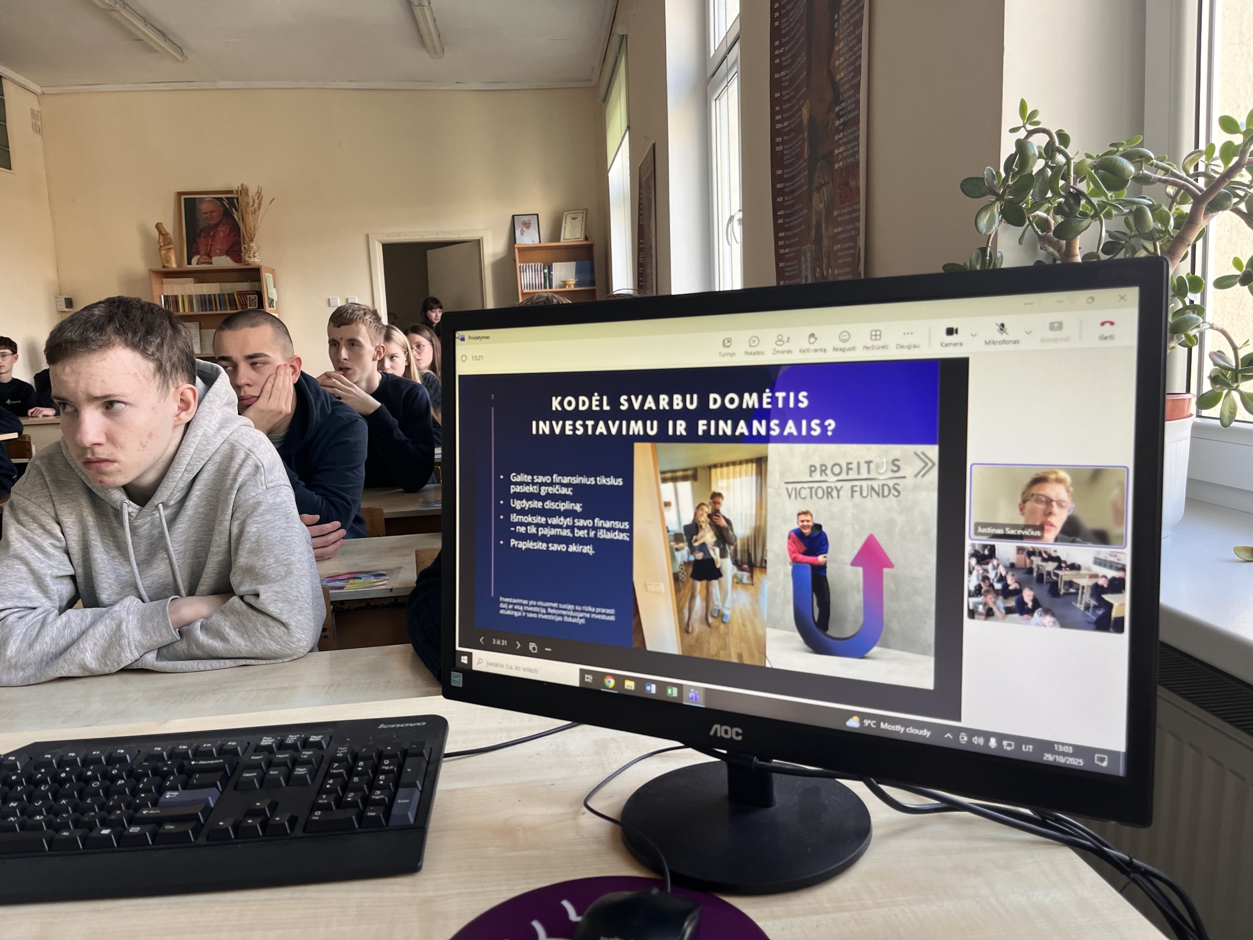 Mokiniai gilino žinias apie finansinį raštingumą