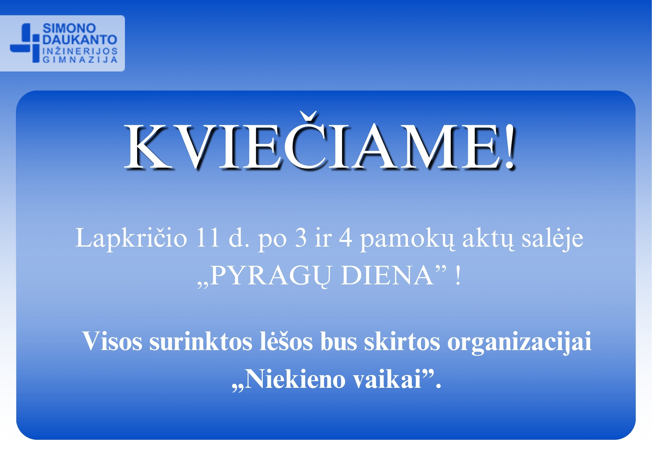 KVIEČIAME!