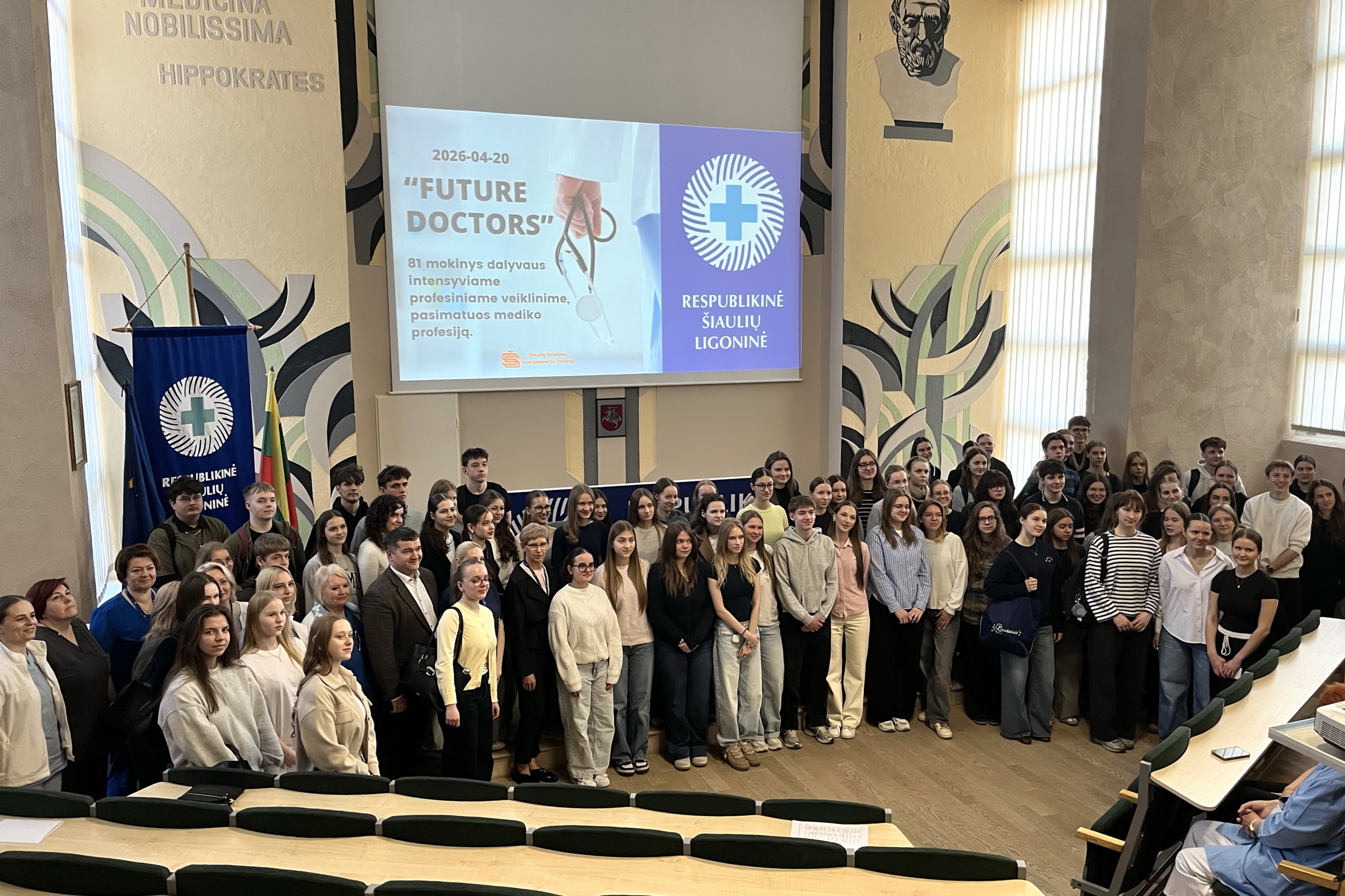 Nuo pamokų suolo – į ligoninės koridorius